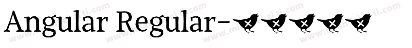 Angular Regular字体转换